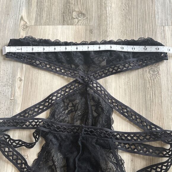 Adore Me Zig Zag Criss Cross Lace Lingerie NWOT Size xL - Picture 6 of 10